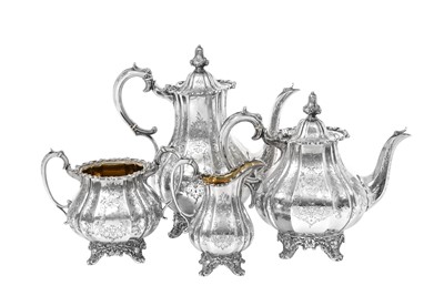 Lot 2100 - A Four-Piece Victorian Provincial Silver Tea and Coffee-Service
