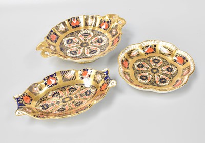 Lot 270 - A Royal Crown Derby Porcelain Small Twin...