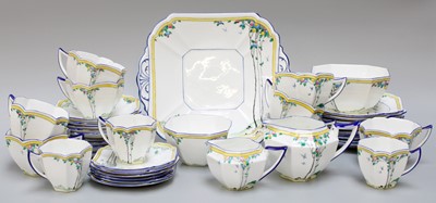 Lot 198 - A Shelley Queen Anne Part Tea and Coffee set,...