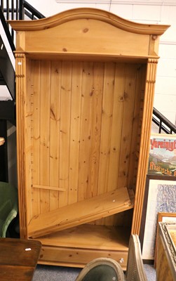 Lot 1249 - A Modern Pine Open Bookcase, with adjustable...