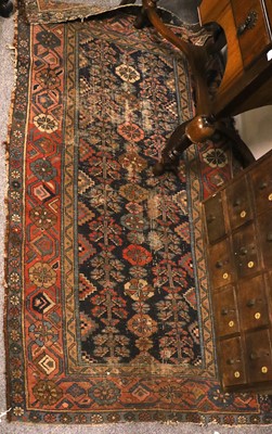 Lot 1251 - Karaja Rug, the terracotta field with three...