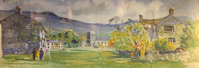 Lot 1045 - Angus Bernard Rands Extensive Dales landscape...