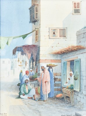 Lot 1056 - Atrributed to Hugh Maxwell Cairo street scene...