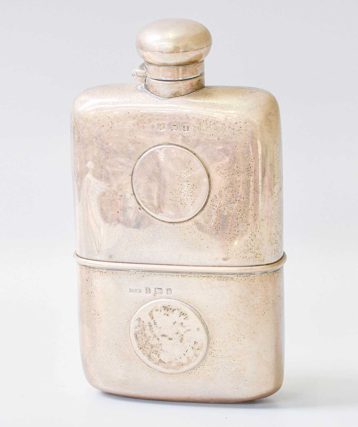 Lot 133 - A Victorian Silver Spirit-Flask, Maker's Mark...