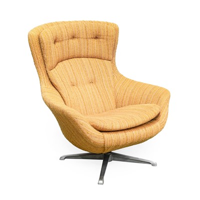 Lot 155 - A 1960's Scandinavian Swivel Lounge Chair,...