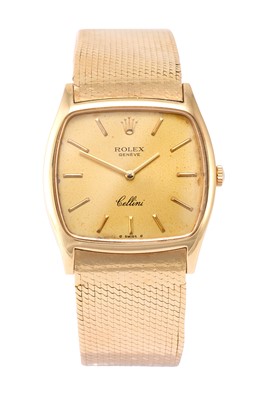 Lot 2212 - Rolex: An 18 Carat Gold Wristwatch, signed...