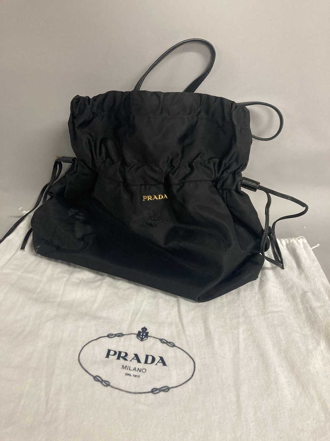 Prada discount drawstring bag