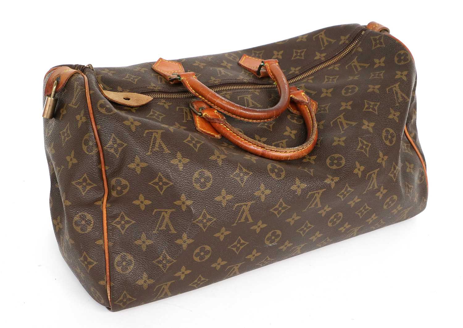 Lot 1020 - Louis Vuitton Speedy 40 Monogrammed Canvas Bag,...