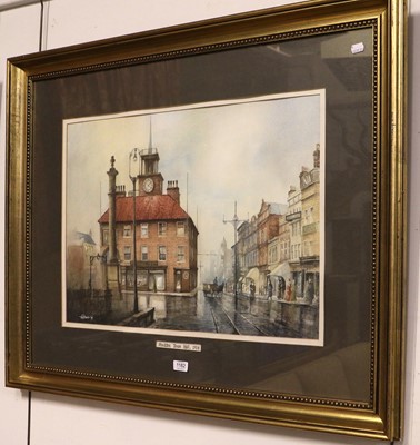 Lot 1182 - J* Irwin (20th Century) "Stockton Town Hall,...