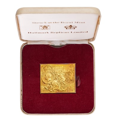 Lot 329 - Universal Postal Union Gold Medal, (.917 gold,...