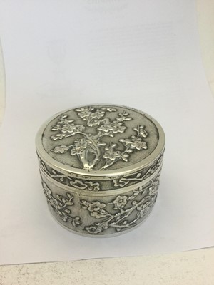 Lot 2269 - A Chinese Export Silver Box