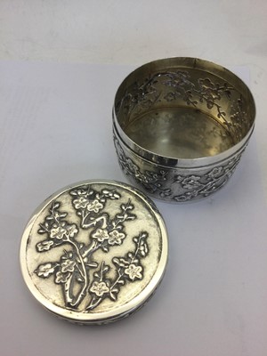 Lot 2269 - A Chinese Export Silver Box