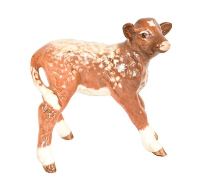 Lot 2192 - Beswick Dairy Shorthorn Calf, model No. 1406C,...