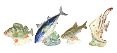 Lot 2205 - Beswick Fish Comprising: Oceanic Bonito, model...