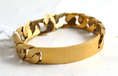 Lot 137 - A 9ct gold identity bracelet
