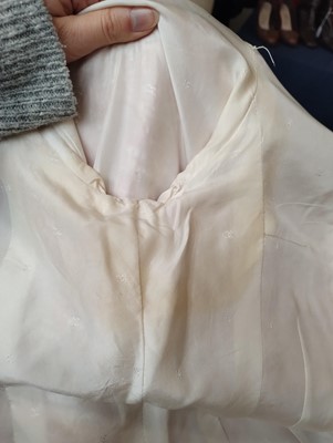 Lot 1099 - Chanel Boutique Pink and White Boucle Jacket,...