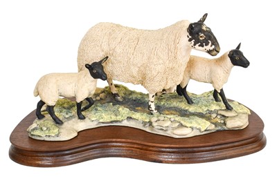 Lot 2137 - Border Fine Arts 'Mule Ewe And Lambs', model...