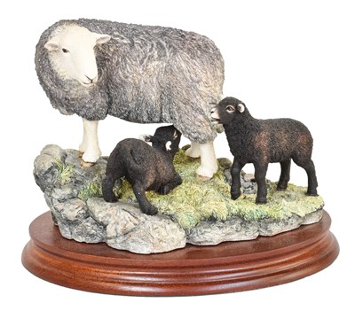 Lot 2128 - Border Fine Arts 'Herdwick Ewe and Lambs',...