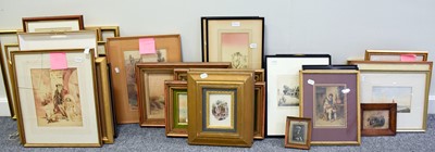 Lot 1097 - A large quantity of mixed watercolours and...