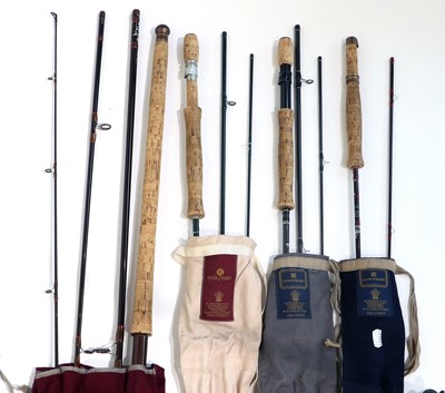 Lot 4091 - A Group Of Hardy Rods