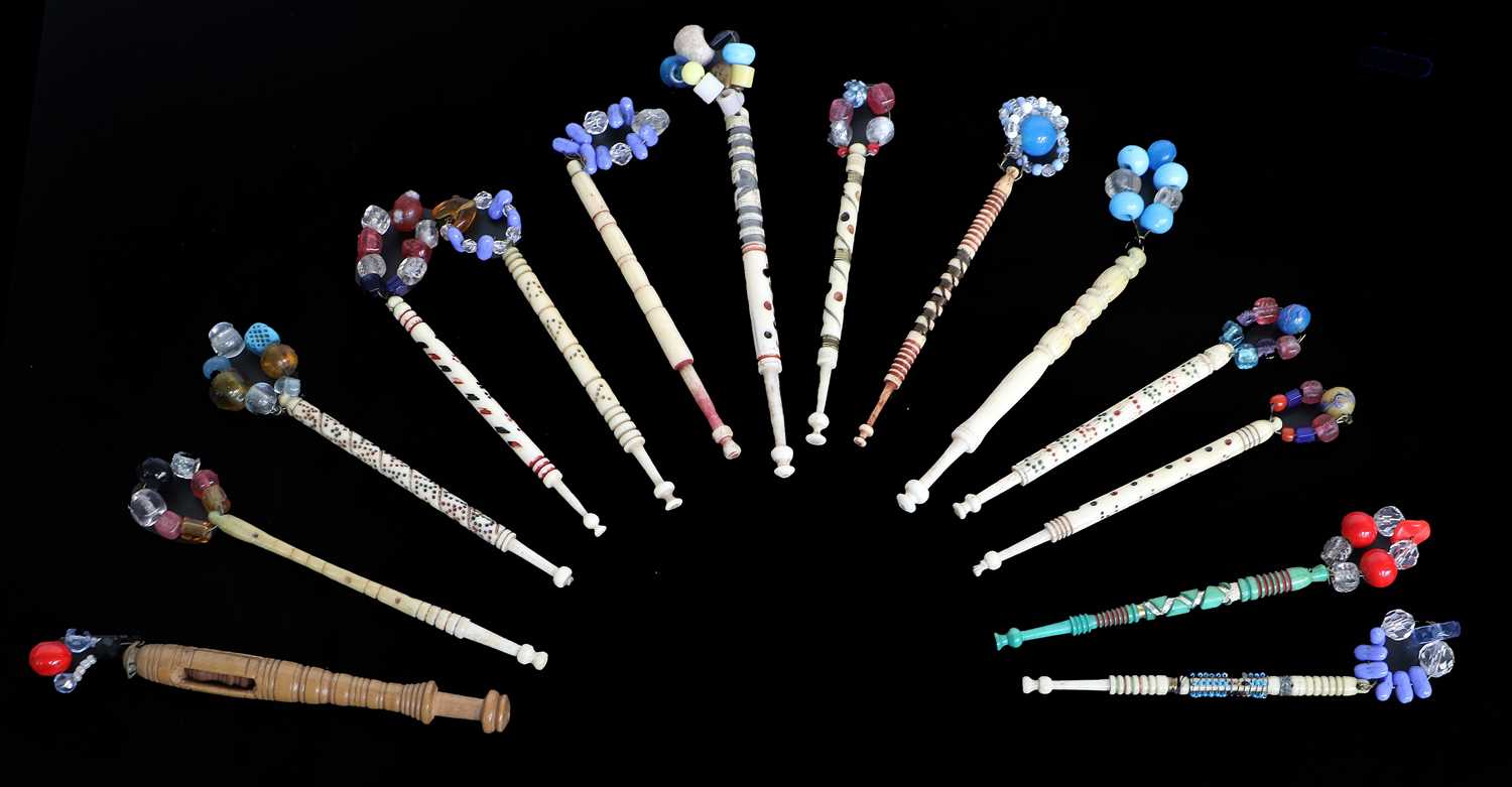 Lot 2071 - 19th Century Lace Makers Bobbins comprising...
