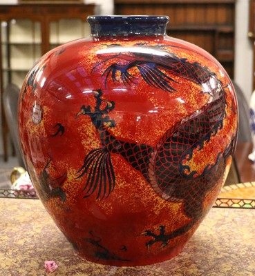 Lot 331 - A Royal Doulton Archives Flambe Vase, Sanming...