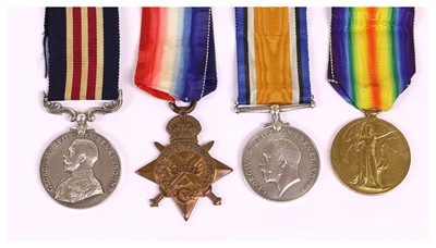 Lot 18 - A First World War Gallantry Group of Four...