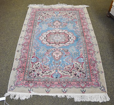 Lot 1174 - Turkish-Cypriot Marriage Rug, the sky blue...