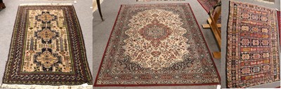 Lot 1268 - Baluch Rug, the camel field with three...