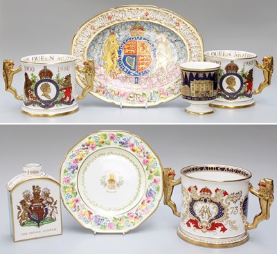 Lot 200 - A Group of Paragon, Coalport and Minton...