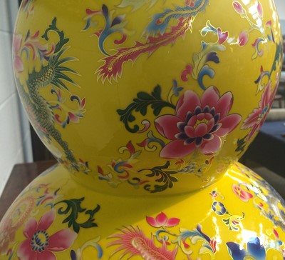 Lot 137 - A Large Chinese Pocrelain Double Gourd Vase,...