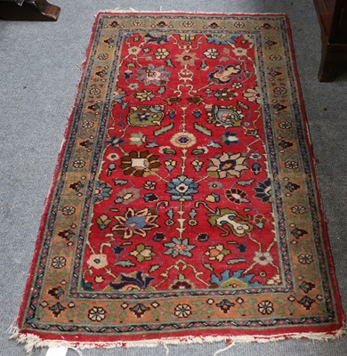 Lot 1013 - Tabriz Rug, the strawberry field of...