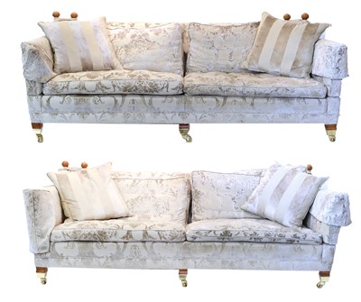 Lot 1271 - A Pair of Duresta Feather Filled Three Seater...