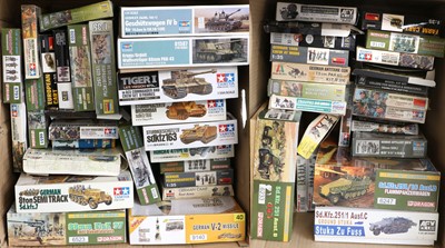 Lot 4468 - Tamiya, Dragon, Esci And Others A Collection Of WWII Unmade Kits