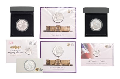 Lot 408 - Assorted Royal Mint Fine Silver Coinage, 7...