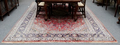 Lot 203 - Hamadan Carpet, the blood red field of vines...