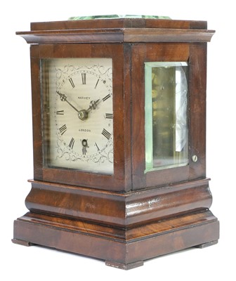 Lot 562 - A Mahogany Mantel Timepiece, signed Harvey,...