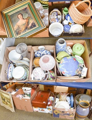 Lot 294 - Ten Boxes of Mixed Pottery and Porcelain,...