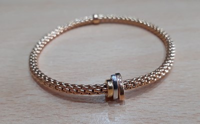 Lot 2013 - An 18 Carat Rose Gold 'Flex'it Prima' Bracelet,...