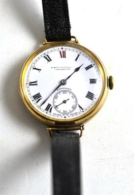 Lot 162 - A 9ct gold gentleman's wristwatch, Batty & Son, Longines