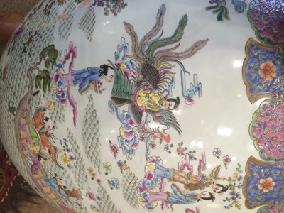 Lot 198 - A Large Chinese Porcelain Fish Bowl, Qianlong...
