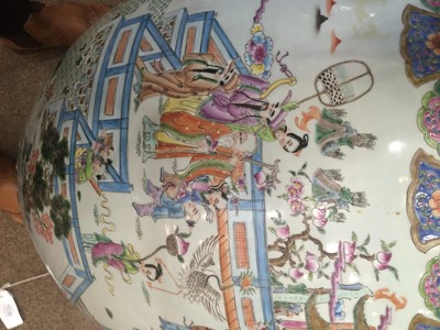 Lot 198 - A Large Chinese Porcelain Fish Bowl, Qianlong...