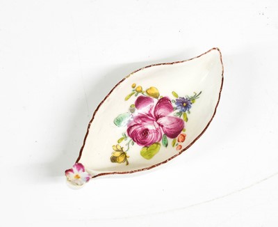 Lot 86 - A Bow Porcelain Leaf-Shaped Dish, circa 1765,...