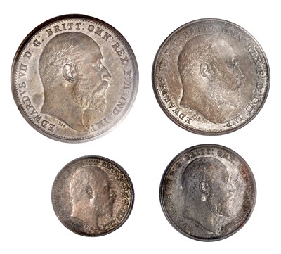 Lot 209 - Edward VII, Matt Proof Maundy Set 1902, 4...