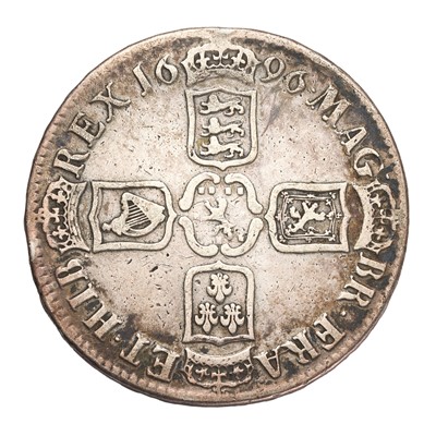 Lot 58 - William III, Crown 1696 OCTAVO, first bust,...