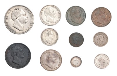 Lot 88 - 11x William IV, Silver & Copper Coins...