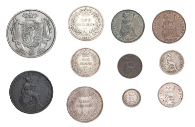 Lot 88 - 11x William IV, Silver & Copper Coins...
