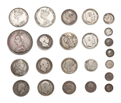 Lot 110 - 23 x English Silver Coins, Charles II to...
