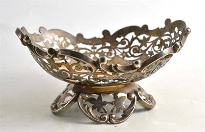 Lot 183 - Silver pierced bowl