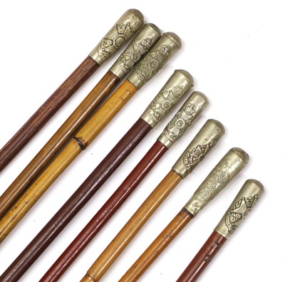 Lot 84 - Eight First World War Swagger Sticks to the...